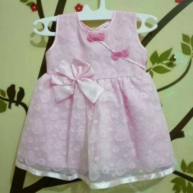 Dress Shanghai Brokat/dress bayi lucu