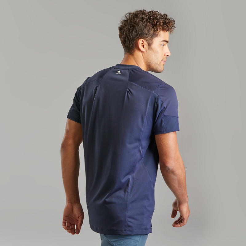 QUECHUA MH500 T-Shirt Kaos Hiking Pria Serap Keringat