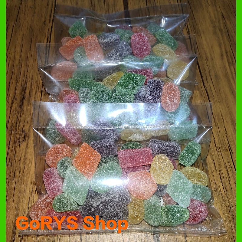 

Permen Jelly Warna Warni Rasa Aneka Buah Kemasan Ekonomis (Halal) 150gr