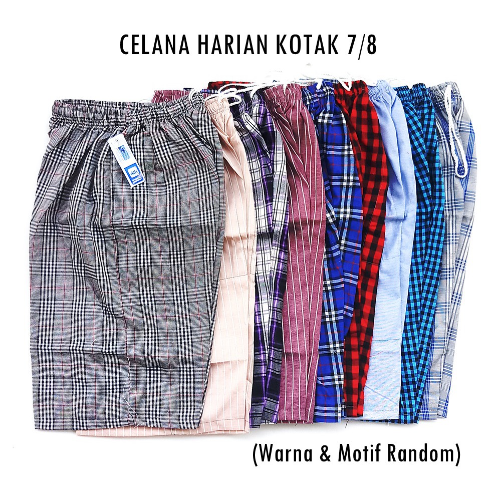 Celana Pendek Harian Kotak / Salur DEWASA LAKI-LAKI