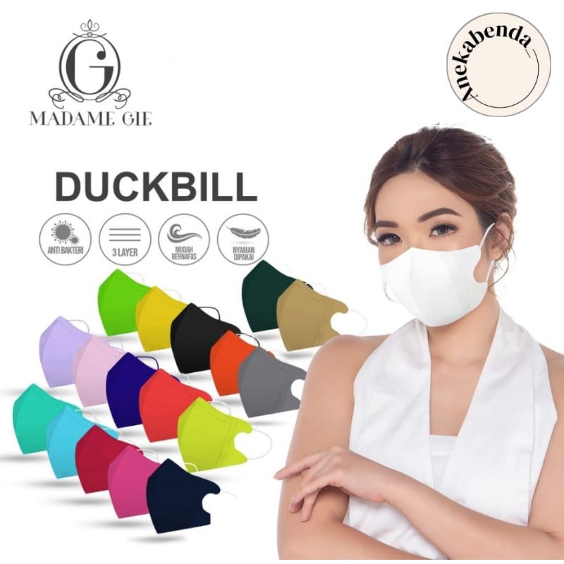 MADAME GIE PROTECT YOU DUCKBILL FACE MASK – MASKER ISI 10 RANDOM