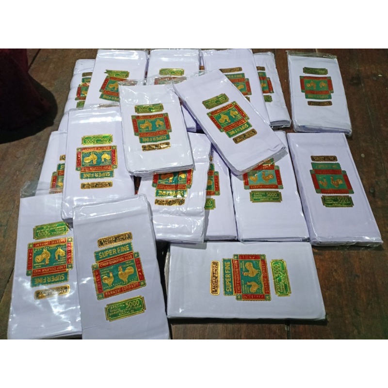 sarung CAP AYAM 2 PUTIH POLOS original made in india