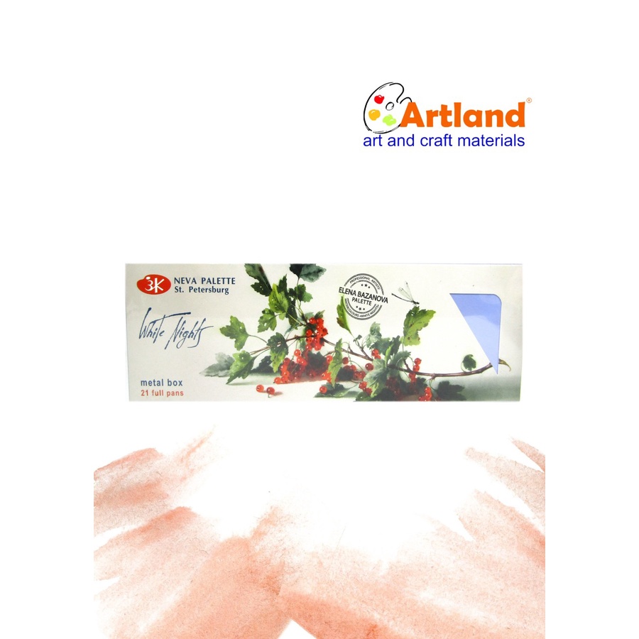 

Nevskaya White Night Elena Bazanova metal box 21 full pans