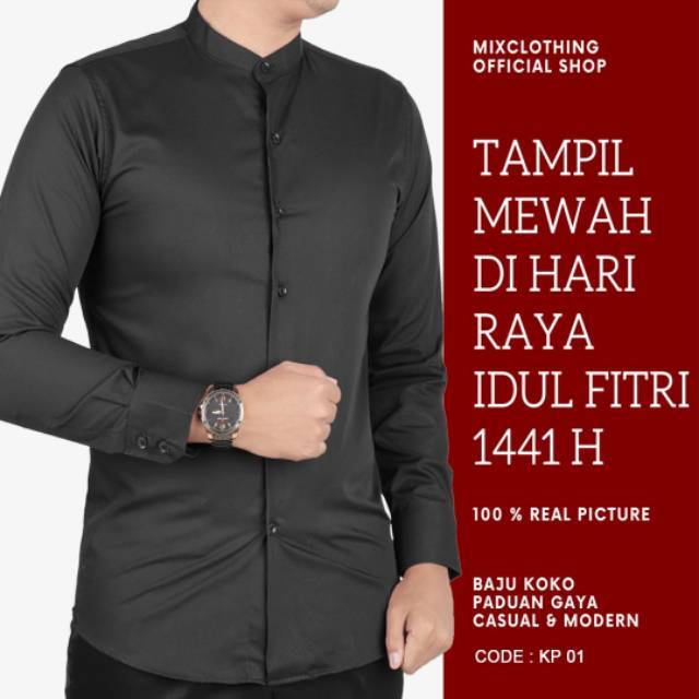 BAJU KOKO PRIA LENGAN PANJANG | SLIM FIT COLIN DION CDL04