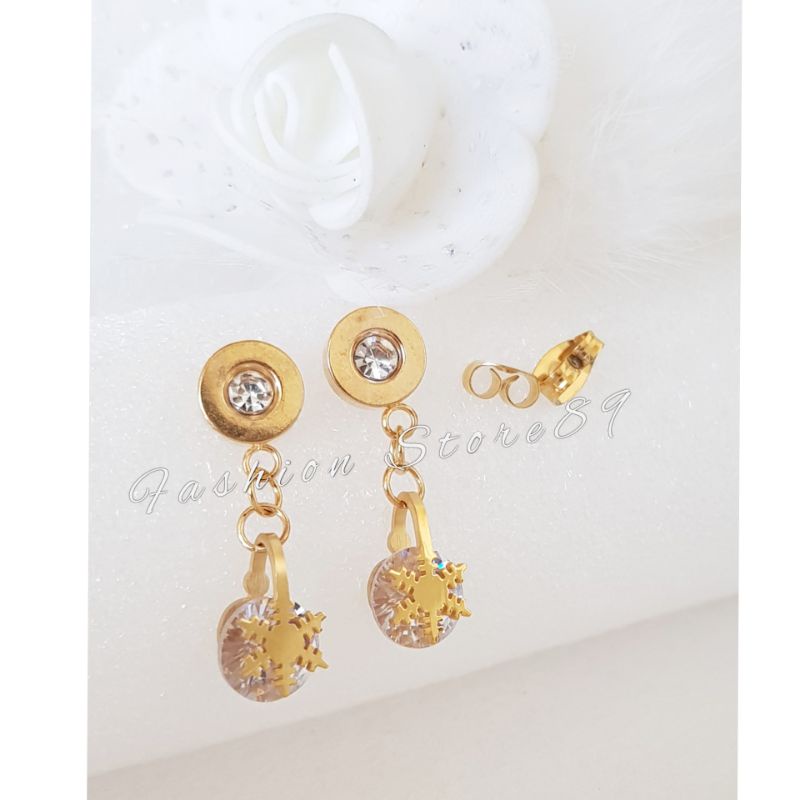 Anting Jurai Titanium model anting tusuk jurai Titanium fashion dewasa antikarat bestquality