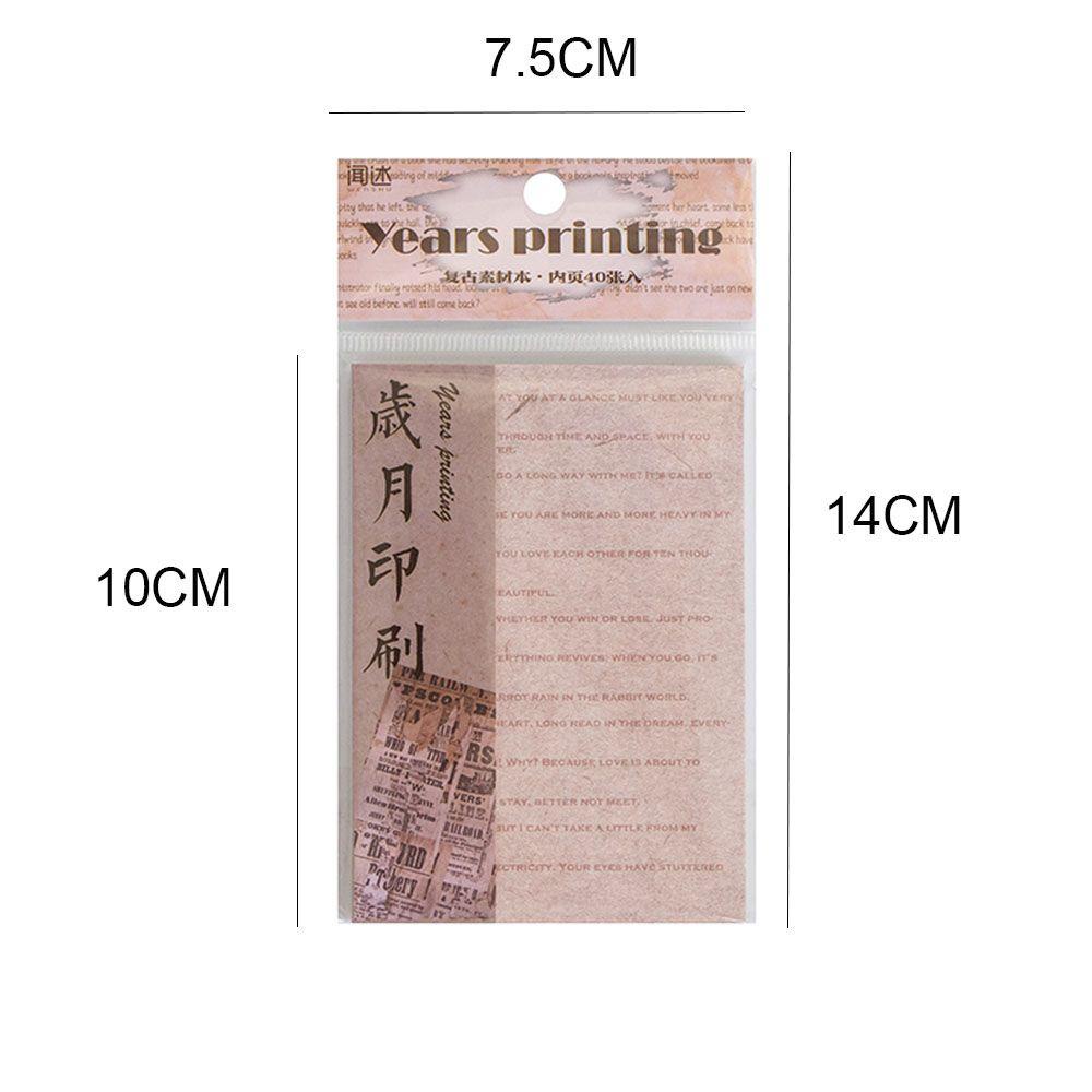 Suyo 40pcs Sticky Notes Seri Intensitas Intensitas Untuk Album Jurnal