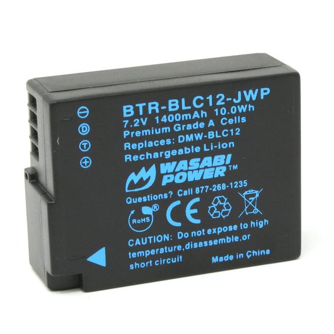 Wasabi Power for Panasonic DMW-BLC12, BLC12E Battery Kit (G85 GX8 G7)