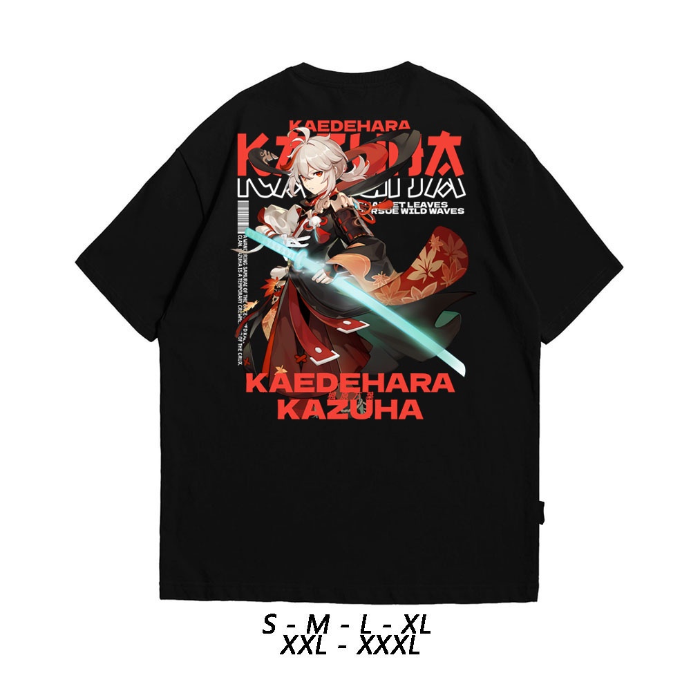 KAOS KAZUHA KAEDEHARA GENSHIN IMPACT | Kaos distro | Kaos pria | Kaos wanita |