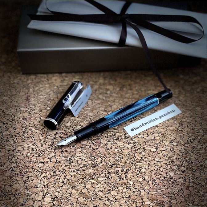 

PELIKAN Fountain Pen M205 SE Petrol Marble #Lamy Iroshizuku Diamine - Fine