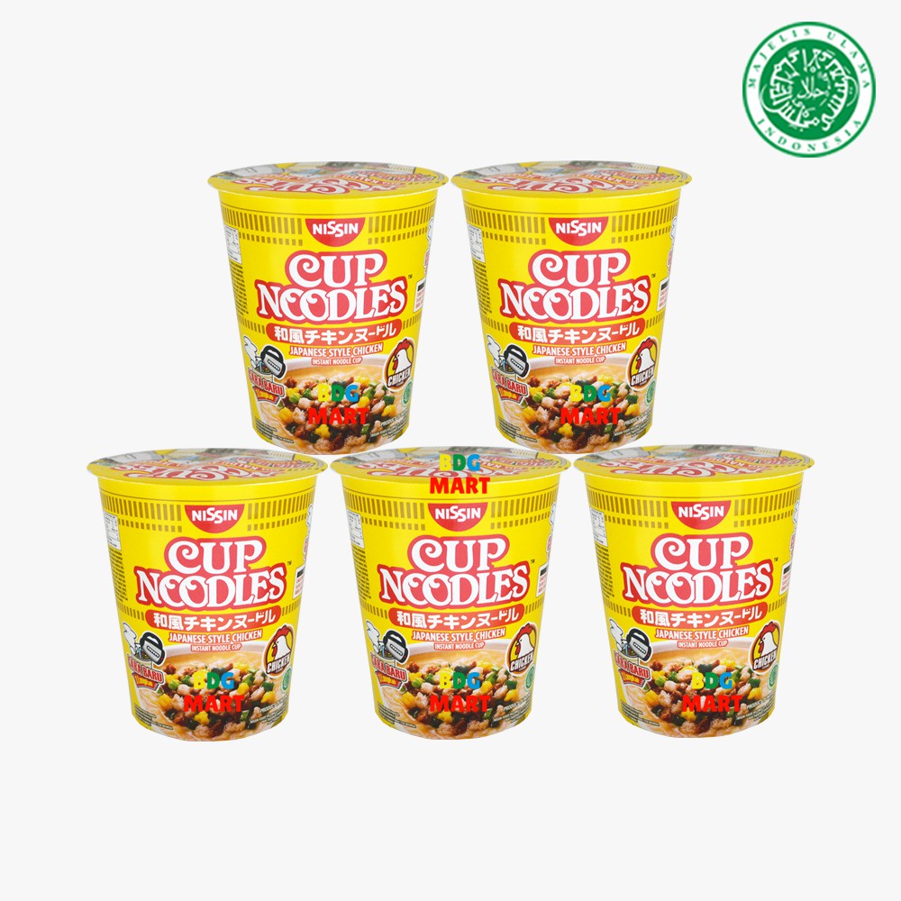 

5PCS Nissin Cup Noodles Rasa Kaldu Ayam Mie Intan Cup Rasa Kaldu Ayam Halal MUI - 5pcs x 67gr