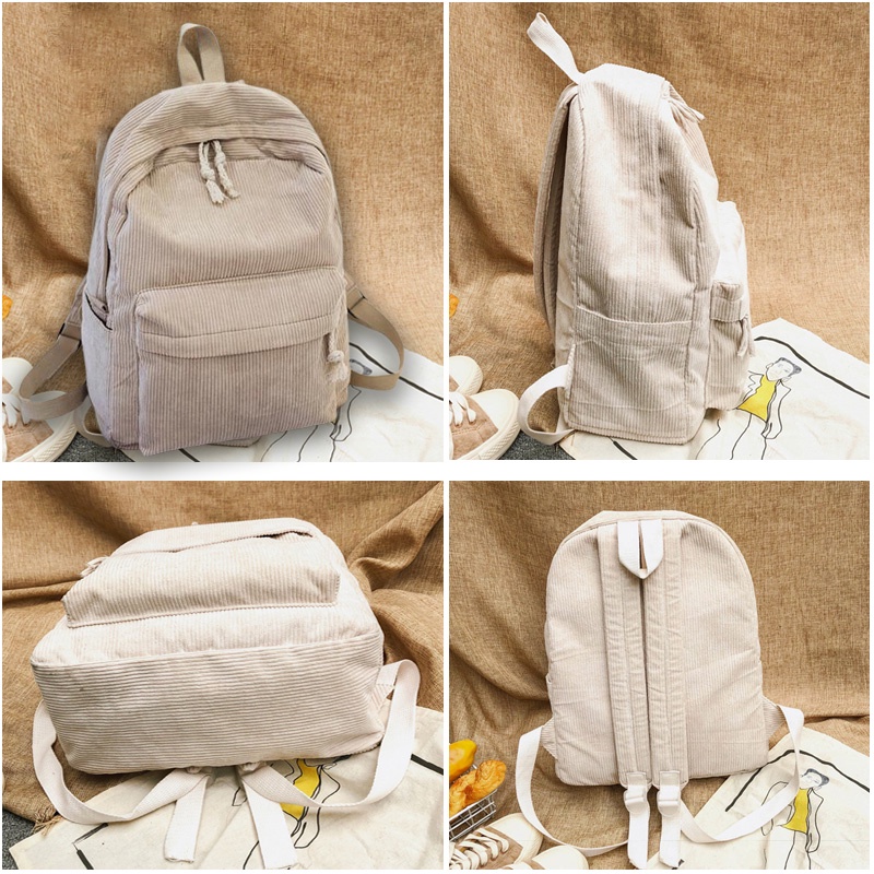 YOOHUI BB015 Tas Ransel Wanita Ransel Korea Backpack Min Tao Bag Fashion Ulzzang Korea Tas Min Tao Bag Sekolah Tas Ransel Anak Sekolah Karakter Perempuan Tas Karakter Polos Ransel Tas Ransel Olahraga-8
