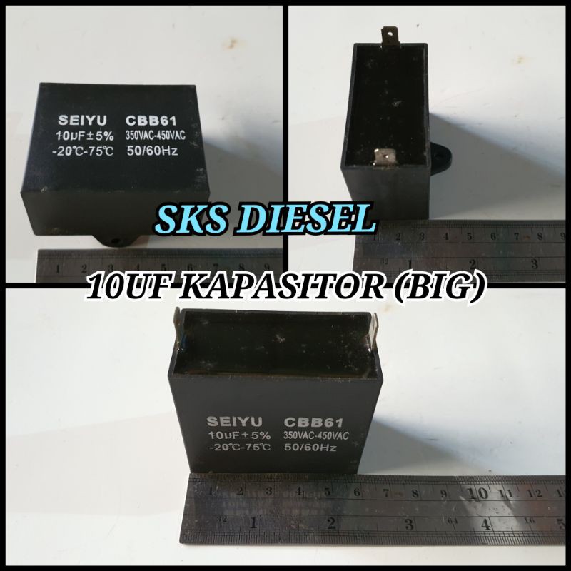 Kapasitor Capasitor Genset 10UF Body Besar