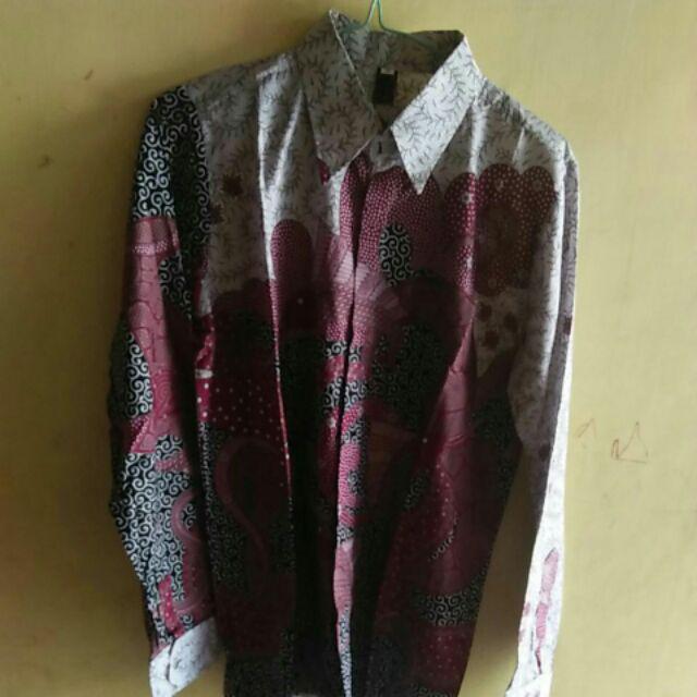 Turun Harga Kemeja Batik Lengan Panjang Katun Prima Terbaru Trend 2021 Slim Fit M L Xl