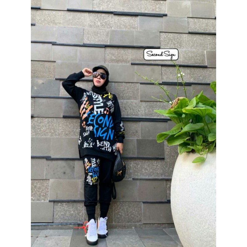 Priyanka Long Top / Joger by Second Sign
