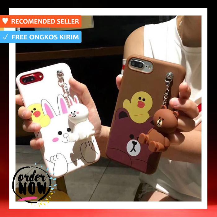 case samsung j7 2015 soft case gantungan boneka lucu bisa standing hp