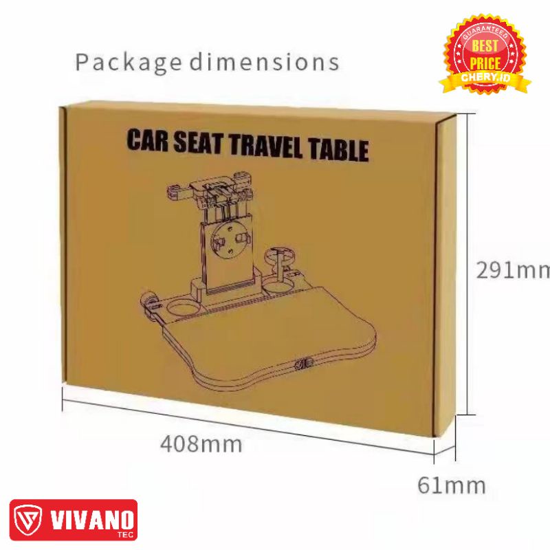 Universal Car Seat Table Meja lipat ipad laptop Original Material