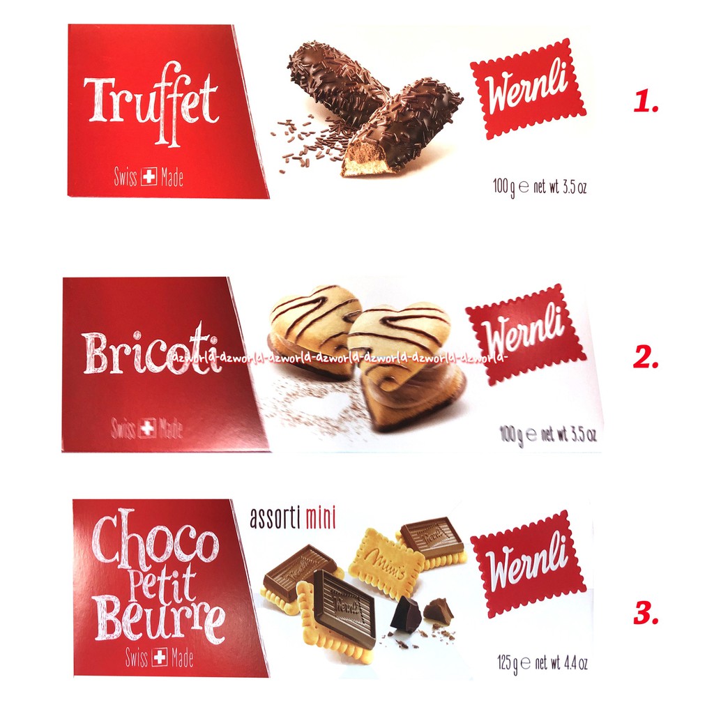 Wernli Truffet Bricoti Choco Petit Beurre 125gr Snack Cemilan Biskuit Coklat Swiss Wenrli