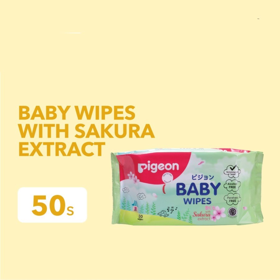 PIGEON Baby Wipes Sakura 50's