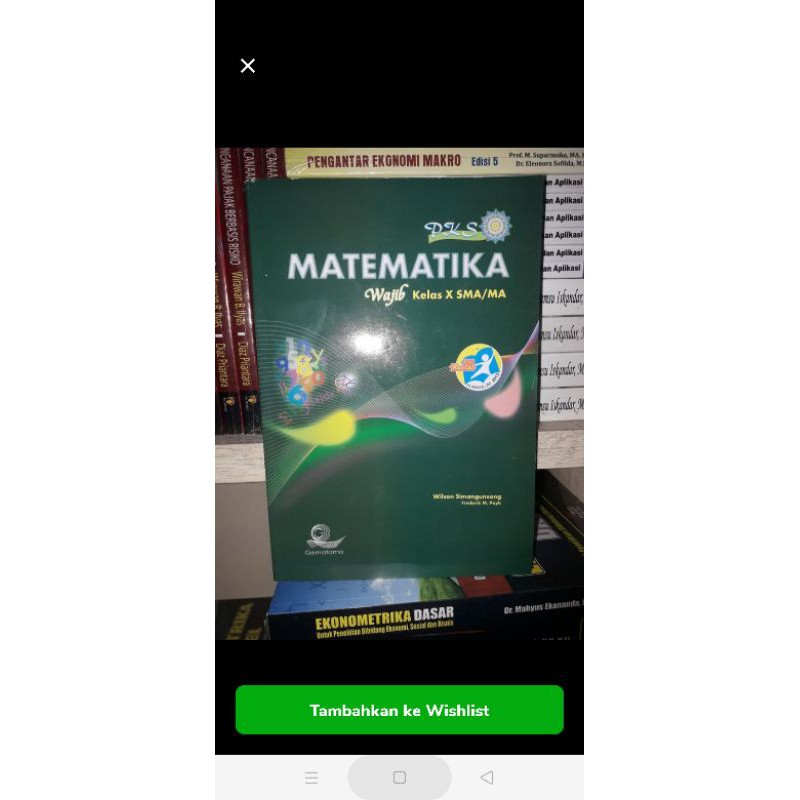 PKS Matematika 1 SMA/MA Kelas X.