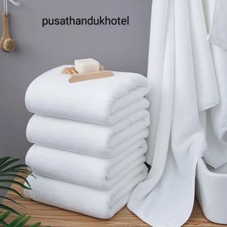 Bath Towel / Handuk Mandi Hotel Bintang 5 Putih Polos 80x160 600gr/pcs 100% katun Premium #1