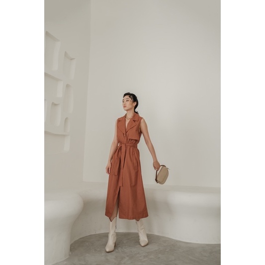 KOOZEE - ANTONEIN LINEN DRESS - DRESS WANITA