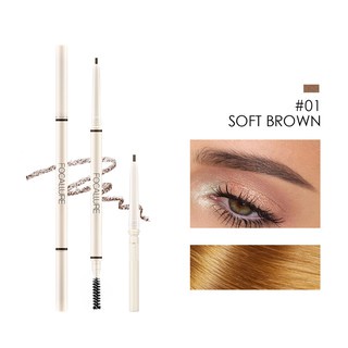 (READY &amp; ORI) Focallure 4 Colors Warna Artist Sketch Eyebrow Triangle Tip Pensil Alis FA 118 FA118