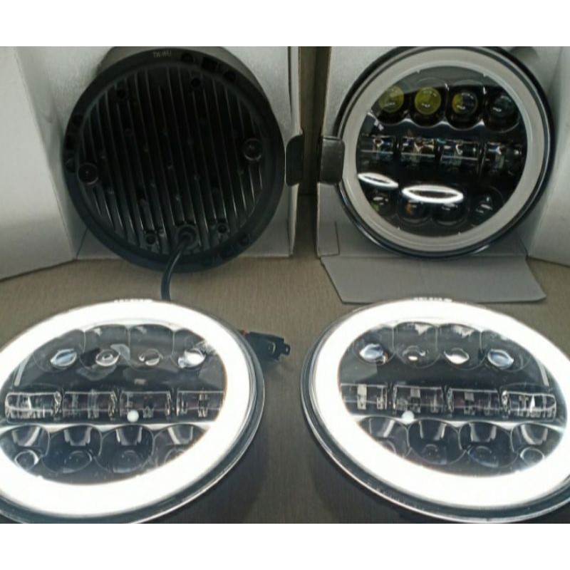 LAMPU LED 7INCH BULAT MOTOR & MOBIL BISA