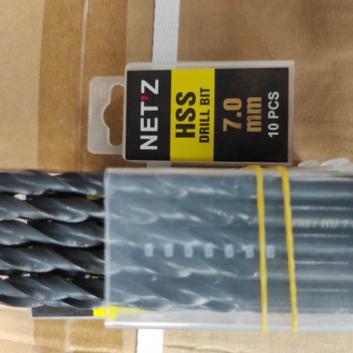 Mata Bor Besi Hitam 7 mm Netz HSS / Bor Besi Baja