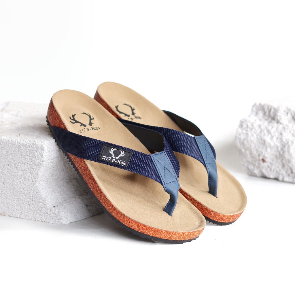 KOJO x SORA - Sandal Pria Casual Jepit Cowok Distro Gaya Santai Kasual Trendy Kekinian Murah Terbaru Terlaris Original Kojo Sora