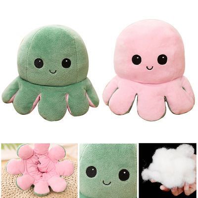 Boneka gurita bolak balik Murah Octopus doll Dua Sisi Reversible Lucu Imut Bahan Halus Dan Lembut SNI