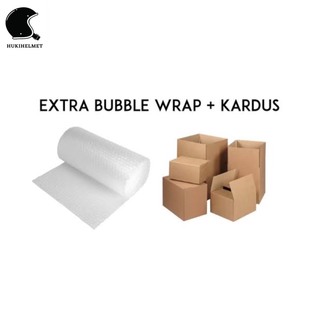 

Kardus Helm Free Bubble Wrap Tambahan Packing