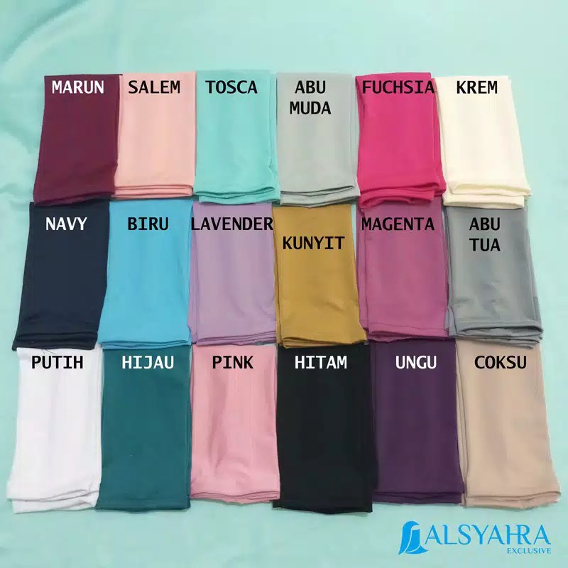 Alsyahra Grosir Simple Syari Manset Handsock Cincin Polos