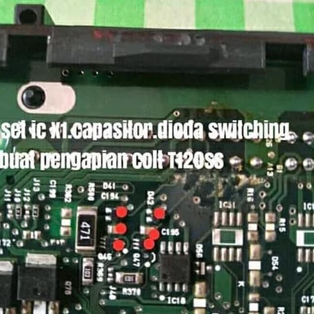 ー BM paket 6pcs komponen pengapian colt T120 ss ic X1 capasitor dioda switc _