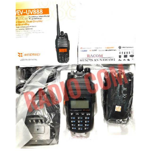 HT WEIRWEI VEV UV888 DUALBAND 10WATT -HT DUALBAND 10 WATT WEIERWEI UV 888 MURAH - WEIRWEI UV888