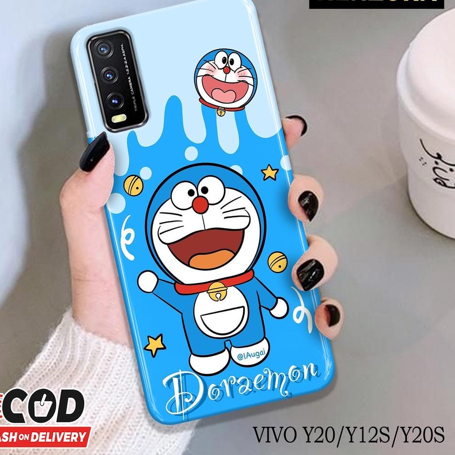 Hot Sale Kenzora Case VIVO Y12S/Y20/Y20S Fashion Case Kartun Doraemon Hardcase Softcase Kesing Cover Silicon Termurah