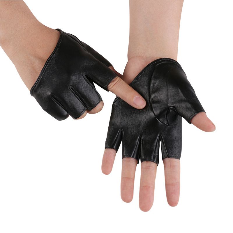 Sepasang Sarung Tangan Half Palm Wanita / Half Palm Leather Gloves