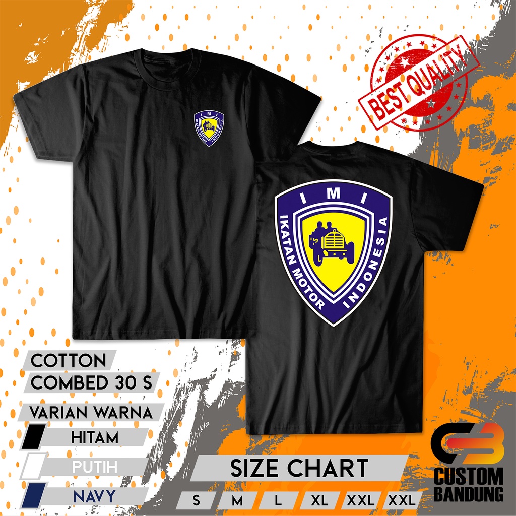 KAOS IMI INDONESIA/ BAJU KAOS CLUB MOTOR/ KAOS DISTRO/ KAOS KOMUNITAS/ KAOS CUSTOM/ COMBED 30S LEMBUT NYAMAN DIPAKAI/ KAOS KEREN/ KAOS ORIGINAL