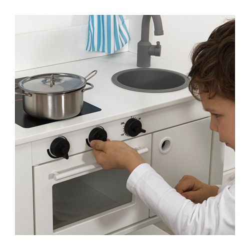 SPISIG Dapur mainan dengan tirai