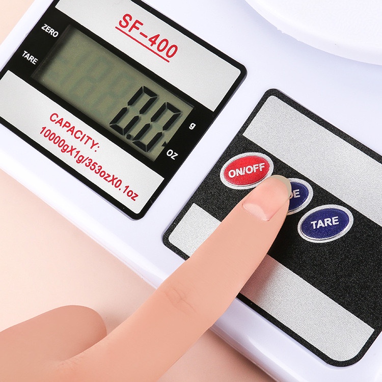 [HKL] TIMBANGAN DAPUR DIGITAL KAPASITAN 7 KG 10 KG / TIMBANGAN KUE / KITCHEN SCALE SF-400 FREE BATERAI
