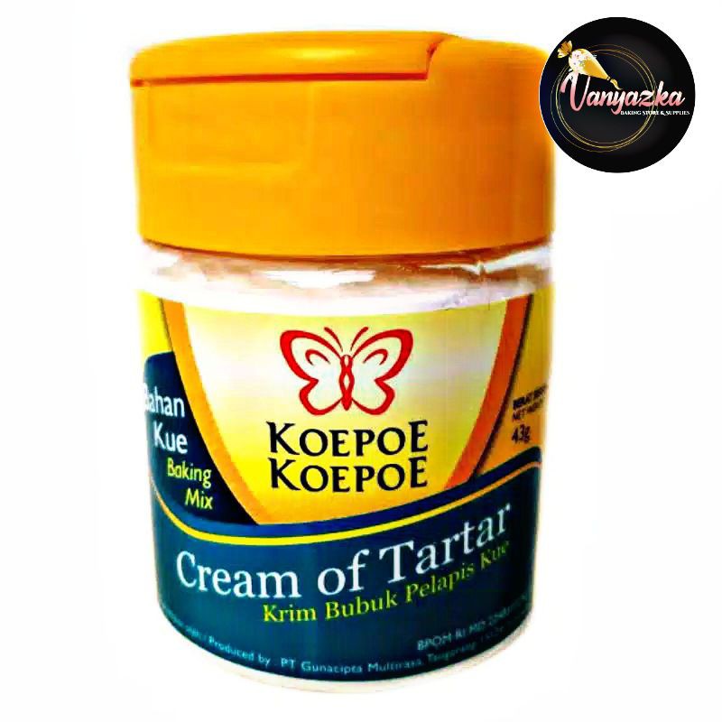 

Cream Of Tartar/Bubuk Pelapis Kue Koepoe Koepoe 43gr