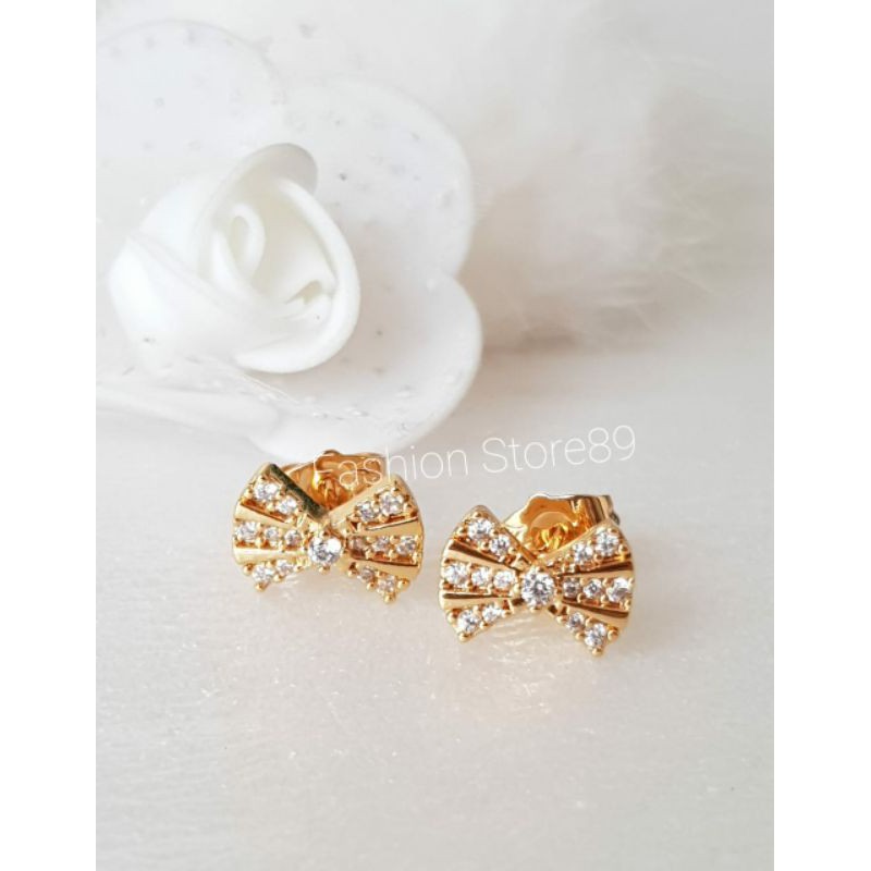 Anting Tusuk Pita xuping full permata fashion bestseller import pita