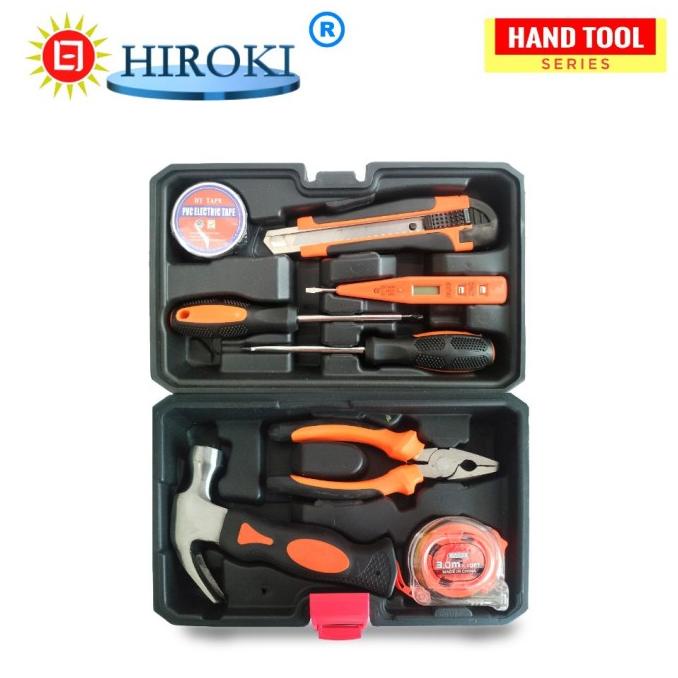 AP957 Hiroki Tool Kit Set Box Peralatan Pertukangan Hand Tools Lengkap