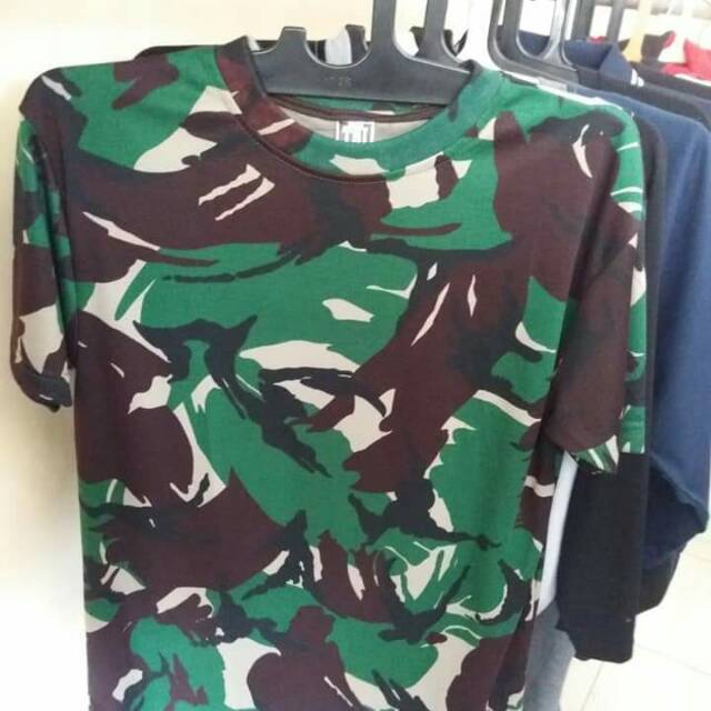 Kaos army hijau loreng