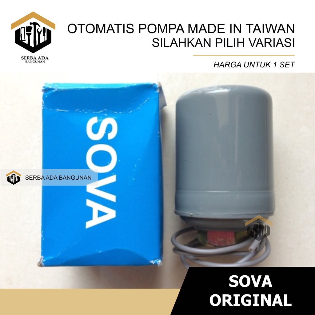 Otomatis Pressure Switch Sova PS-88 (Otomatis Pompa) 3/8&quot; 1/4&quot;