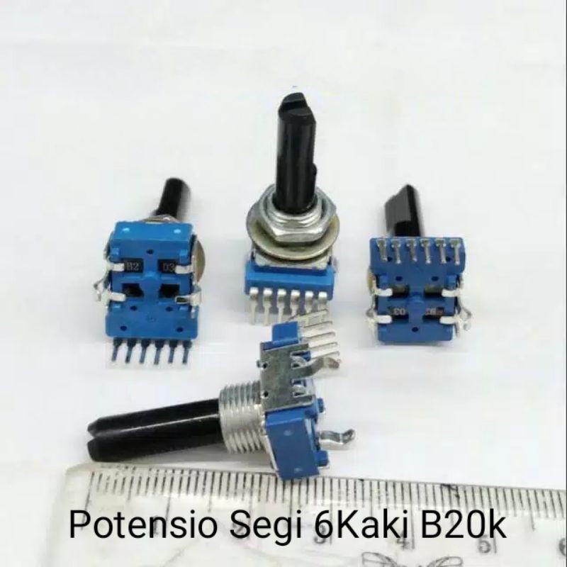 Potensio Segi 6 Kaki Tekuk Drat B20K