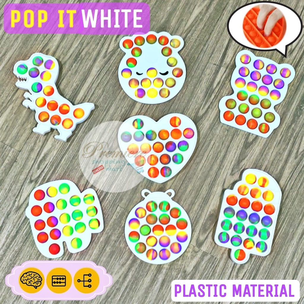 Mainan Pop IT Fidget Toys Plactic Material - Mainan Edukasi Anak