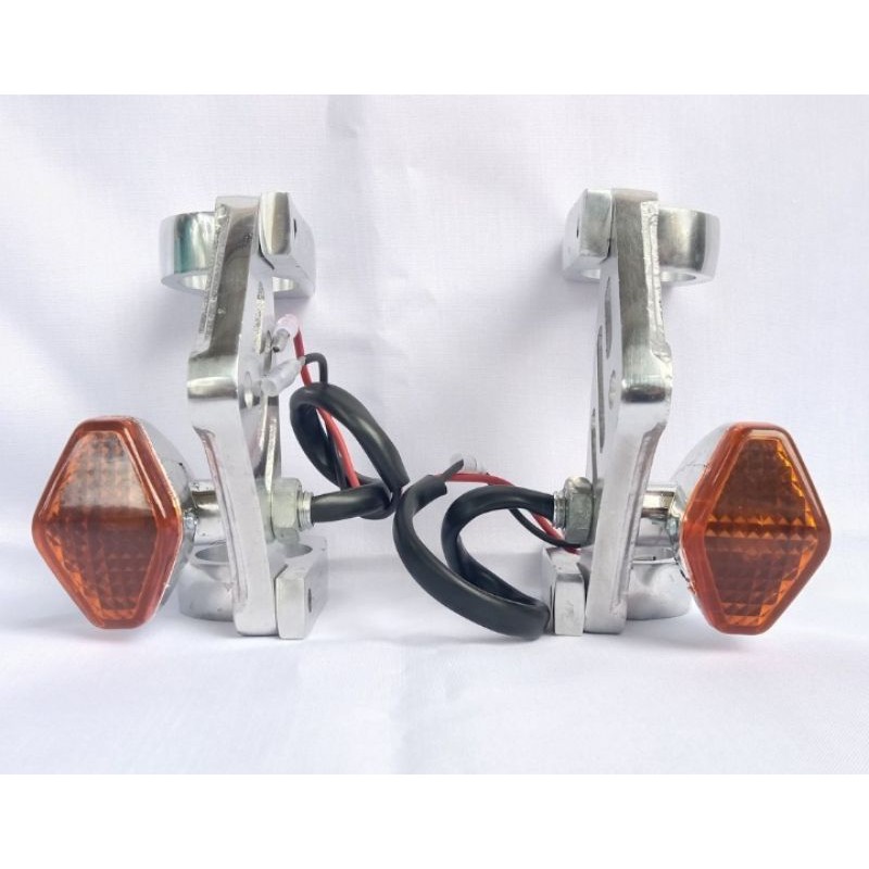 pangkon lampu H4 kupingan cnc cicin AS 31 set aneka sein