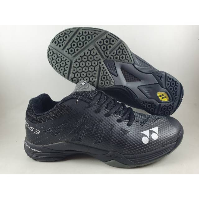 Sepatu Badminton Yonex Aerus 3 Court Black Hitam