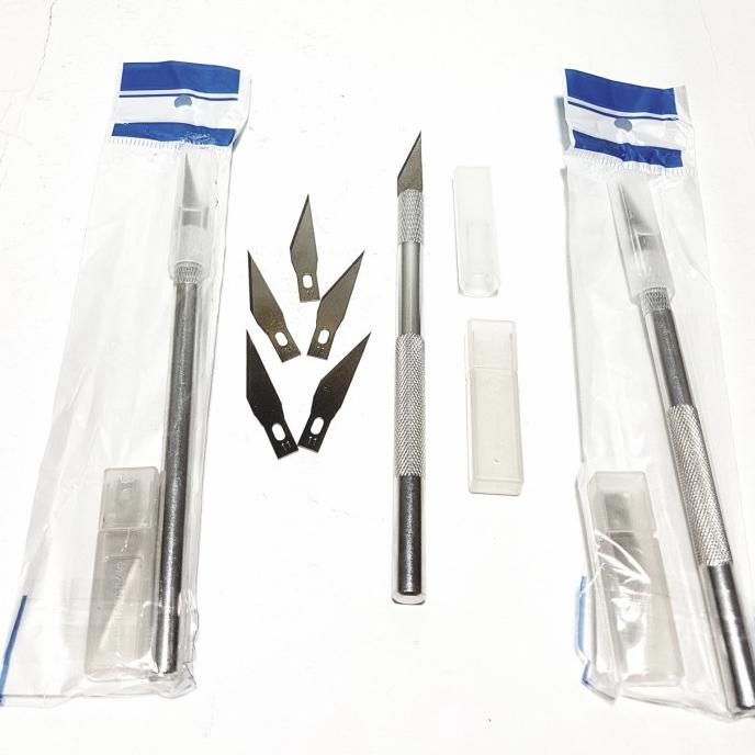 

Bergaransi Pen Cutter Set + Refill Pisau Ukir / Cutting - Stainless Hot Sale