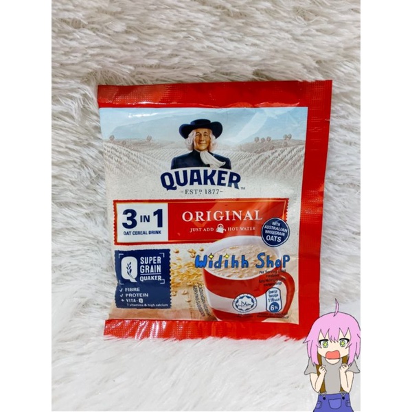 Quaker 3 in 1 Malaysia / Quaker 3in1 Coklat / Vanilla / Berry Burst / Mocha / Quaker Matcha